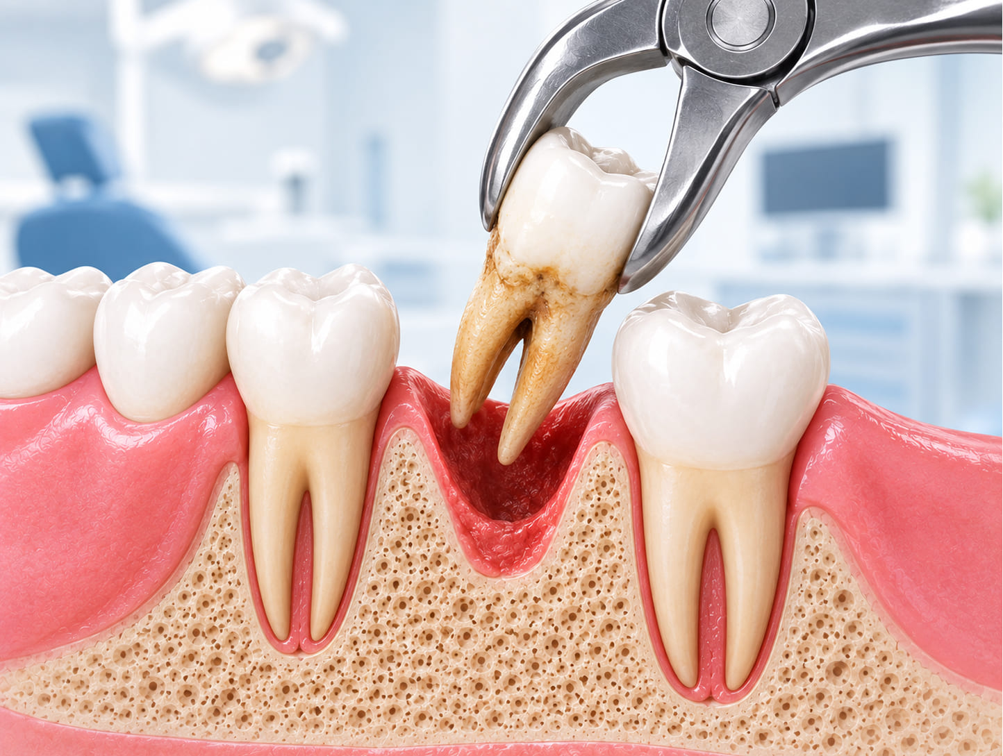 Feather Touch - Tooth Extraction